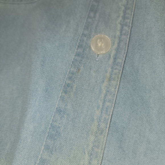 Country legends XL sleeveless top. Faded denim with embroidery - Picture 5 of 9